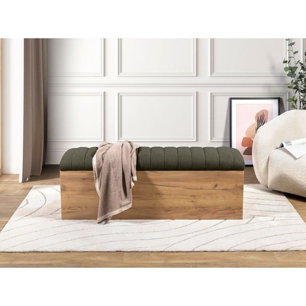 Panca in colore verde e naturale Oceane - Bobochic Paris-image-1