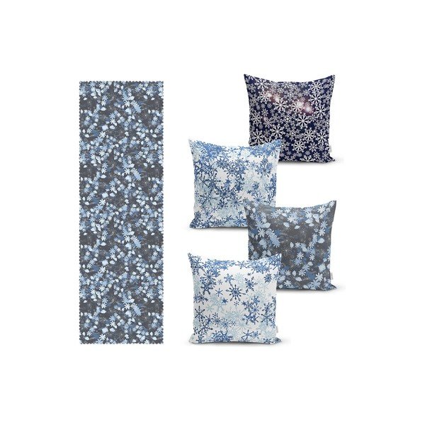 Set di 4 federe e runner da tavola in misto cotone - Minimalist Home World