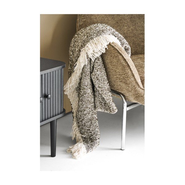 Coperta marrone/beige 130x180 cm Sira – House Nordic-image-2