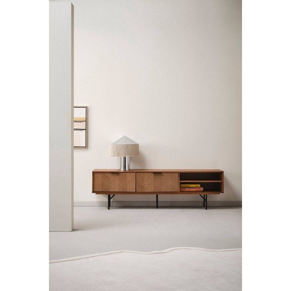 Mobile TV colore naturale scuro con effetto noce 180x51x40 cm Duvberg – Jotex-image-1