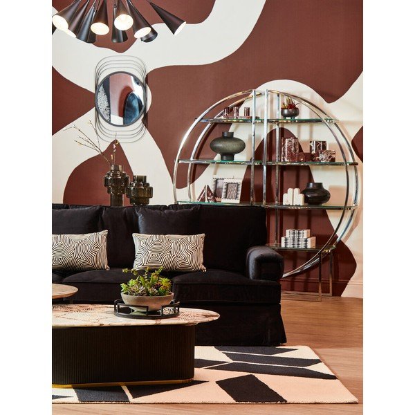 Vaso nero in vetro (altezza totale 30 cm) Cayden – Premier Housewares-image-1
