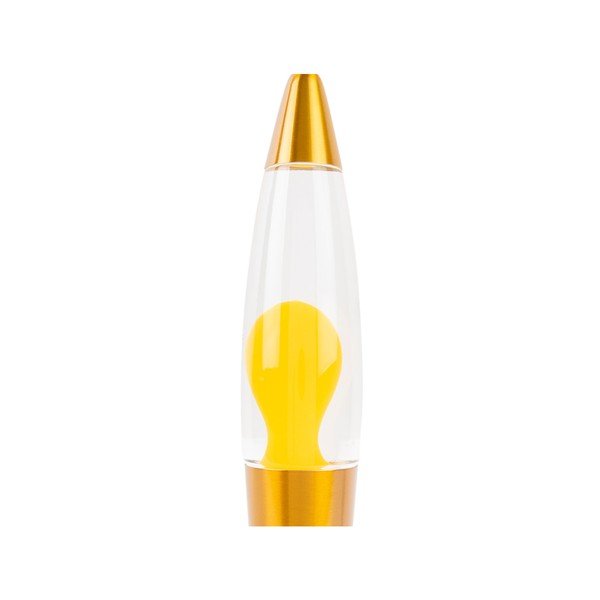 Lava lamp gialla in vetro (altezza totale 35,5 cm) Funky Rocket Lava – Leitmotiv-image-2