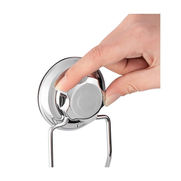 Mensola angolare autoportante in metallo per bagno in argento Bestlock Bath - Compactor-image-4