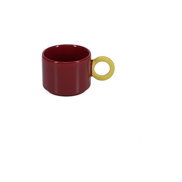 Tazza burgundy in gres 280 ml Lou – ONA-image-4