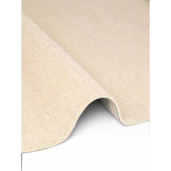 Tappeto rotondo beige in lana tessuto a mano ø 200 cm Puristic Knots – Elle Decoration-image-4