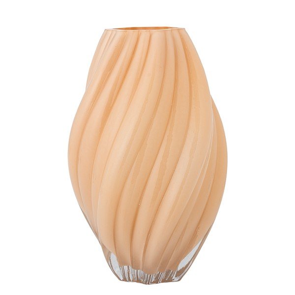 Vaso arancione in vetro (altezza totale 30 cm) Kanji – Bloomingville