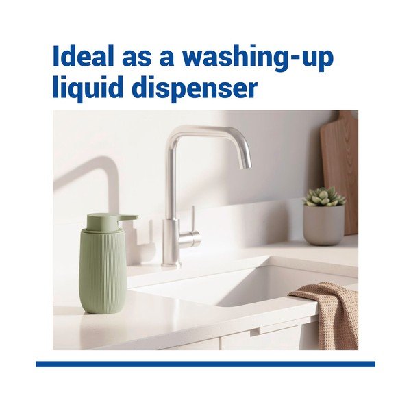 Dispenser per sapone verde in plastica 400 ml Fablo – Wenko-image-2