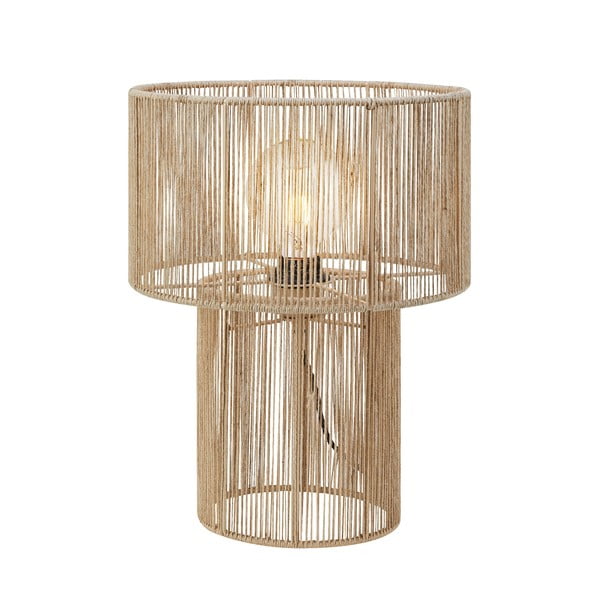 Lampada da tavolo in colore naturale con paralume in juta (altezza 38 cm) Soga - Markslöjd