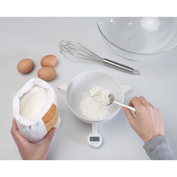 Bilancia da cucina digitale pieghevole TriScale White TriScale™ - Joseph Joseph-image-1