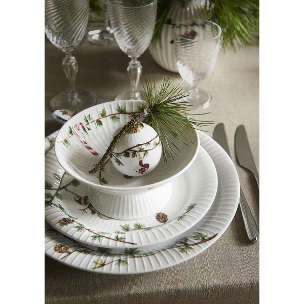 Piatto bianco in porcellana a tema natalizio ø 22 cm Hammershøi Christmas – Kähler Design-image-1