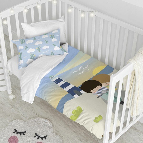 Biancheria da letto per bambini in puro cotone Happynois , 115 x 145 cm Summer Time - Mr. Fox-image-1