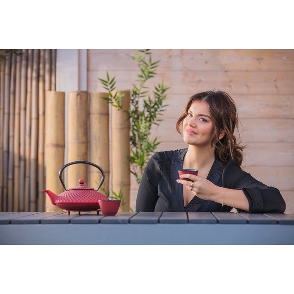 Teiera in ghisa rossa con colino per tè sfuso , 1,25 l Xilin - Bredemeijer-image-4