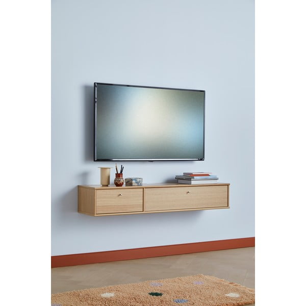 Mobile TV  in rovere naturale 133x22 cm Mistral - Hammel Furniture-image-1
