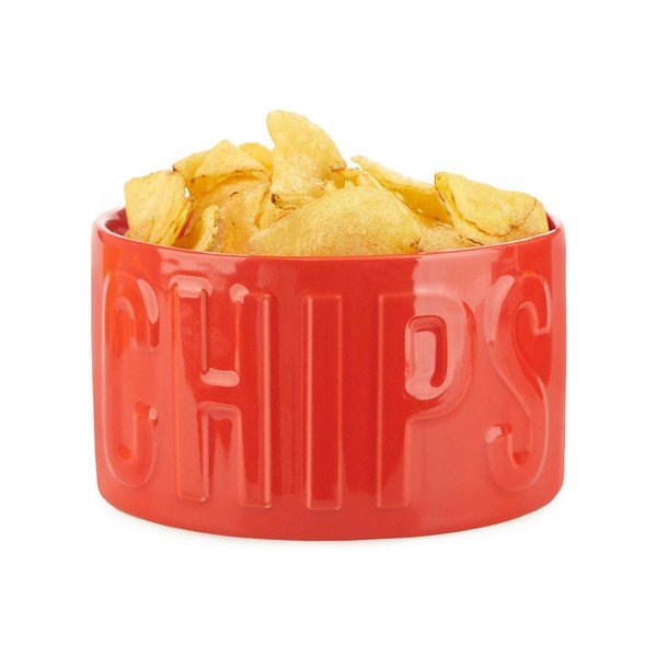 Ciotolina da portata rossa in ceramica 1 l Chips – Balvi-image-2