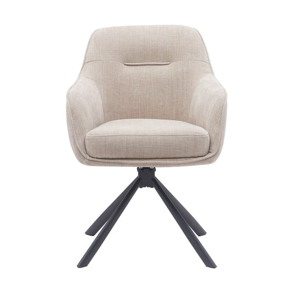 Set di sedie da pranzo color crema in imbottito 2 pz Avola – Unique Furniture-image-1