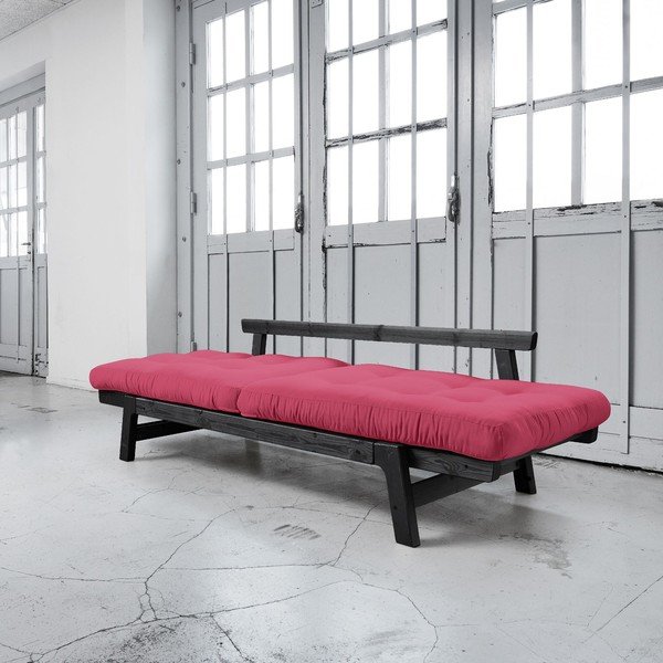 Rozkládací pohovka Karup Step Black/Magenta-image-2