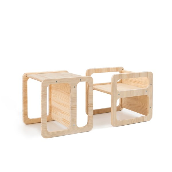 Sedie per bambini in legno di pino in set di 2 pezzi Montessori - Little Nice Things