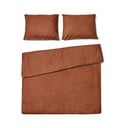 Biancheria per letto matrimoniale in cotone stonewashed, 200 x 200 cm, color marrone castagna. - Bonami Selection