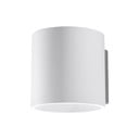 Lampada da parete bianca ø 10 cm Roda – Sollux