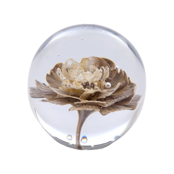 Fermacarte in vetro (altezza 8 cm) Flower - Light & Living