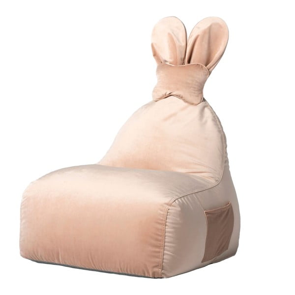 Borsa da divano per bambini rosa chiaro Funny Bunny - The Brooklyn Kids