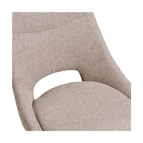 Sedia da pranzo beige in imbottito Dokka – House Nordic-image-4