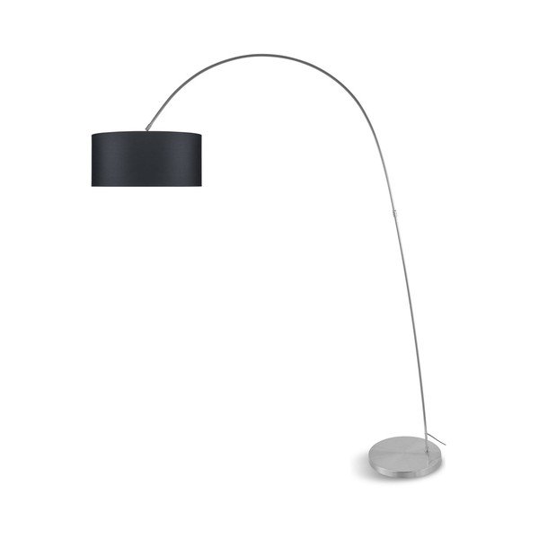Lampada a stelo grigia con paralume grigio scuro Bolivia - Citylights