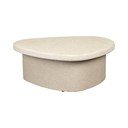 Tavolino da salotto beige con effetto marmo 49x74 cm Veda – Dutchbone