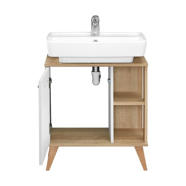 Mobile bianco sotto il lavabo 60x65 cm Set 923 - Pelipal-image-2