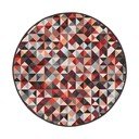 Tappeto rotondo rosso/grigio lavabile ø 100 cm Ignite – Mila Home