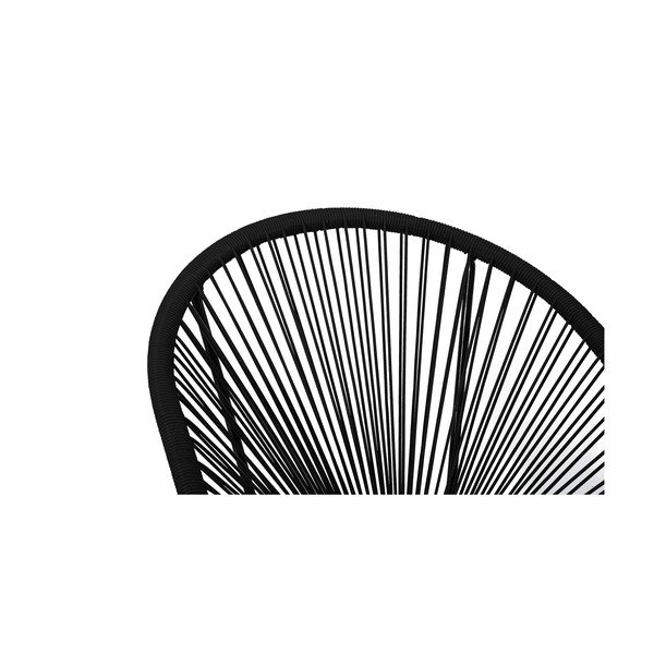 Sedia da giardino in rattan artificiale nero Nuovo Avocado - Bonami Selection-image-4