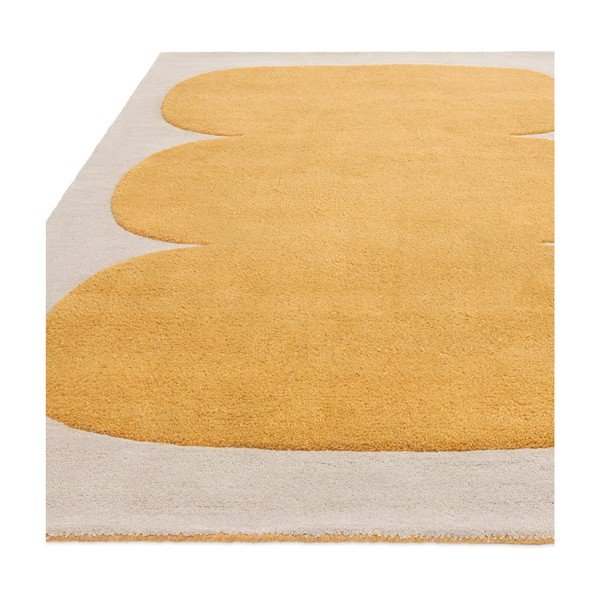 Tappeto in lana giallo ocra tessuto a mano 120x170 cm Canvas - Asiatic Carpets-image-4