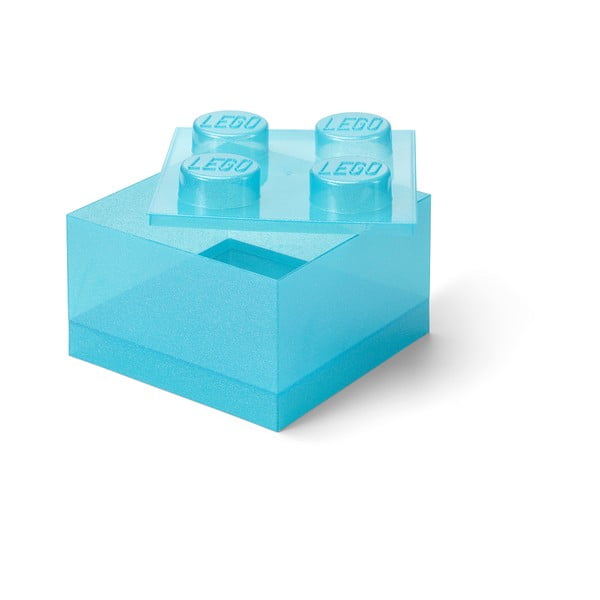 Scatola di plastica azzurra per bambini 25x25x18 cm - LEGO®