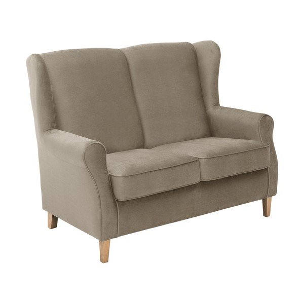 Divano in velluto marrone , 139 cm Lorris - Max Winzer-image-2