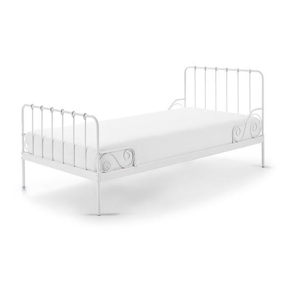 Letto per bambini in metallo bianco , 90 x 200 cm Alice - Vipack