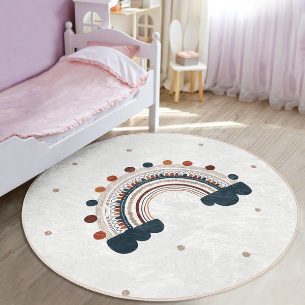 Tappeto per bambini crema ø 80 cm Comfort - Mila Home-image-4