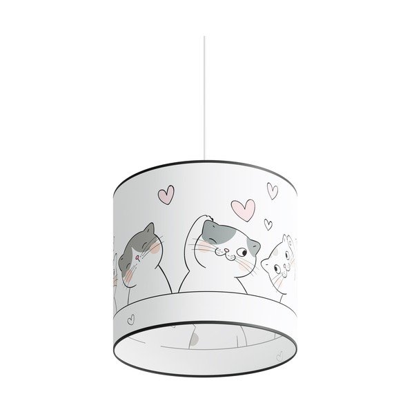 Lampada per bambini bianca Puss – Sollux