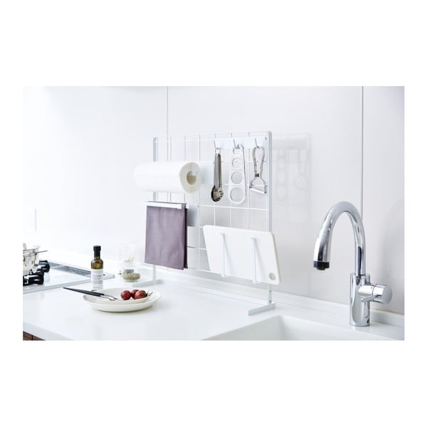 Pannello griglia da cucina bianco Griglia, 52 x 52 cm Tower - YAMAZAKI-image-4