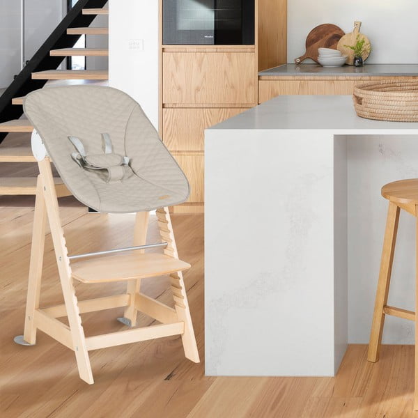 Seggiolone beige/di colore naturale Born Up 2in1 Luxe – Roba-image-1