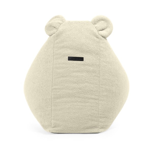 Pouf a sacco per bambini grigio chiaro con rivestimento in bouclé Snug 80 Bear – SLOWDOWN-image-4