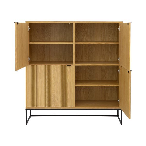 Mobile in rovere decorato in colore naturale 118x127 cm Bali - Tenzo-image-3