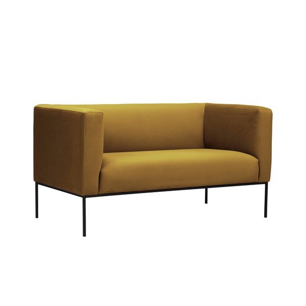 Divano in velluto giallo , 145 cm Neptune - Windsor & Co Sofas-image-2