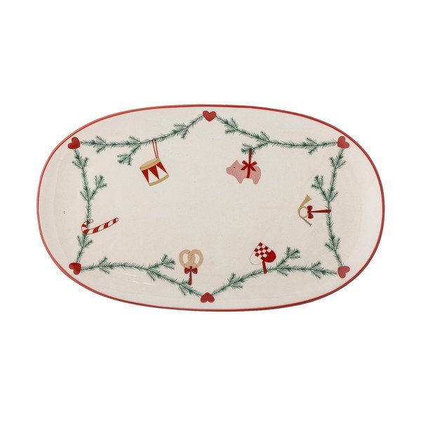 Vassoio in gres a tema natalizio 23x38,5 cm Yule – Bloomingville