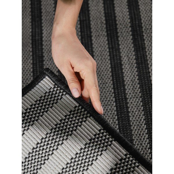 Tappeto da interno/esterno nero/color crema 160x230 cm Haringey Linley – Ted Baker-image-4