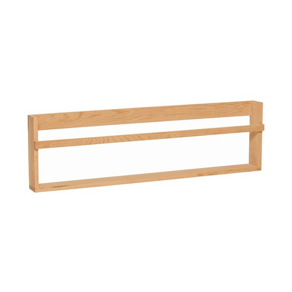 Mensola di colore naturale in rovere massiccio con ripiani multipli/con ripiano per foto 110 cm Display – Hübsch