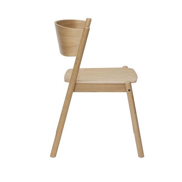 Sedie da pranzo in rovere Oblique - Hübsch-image-4