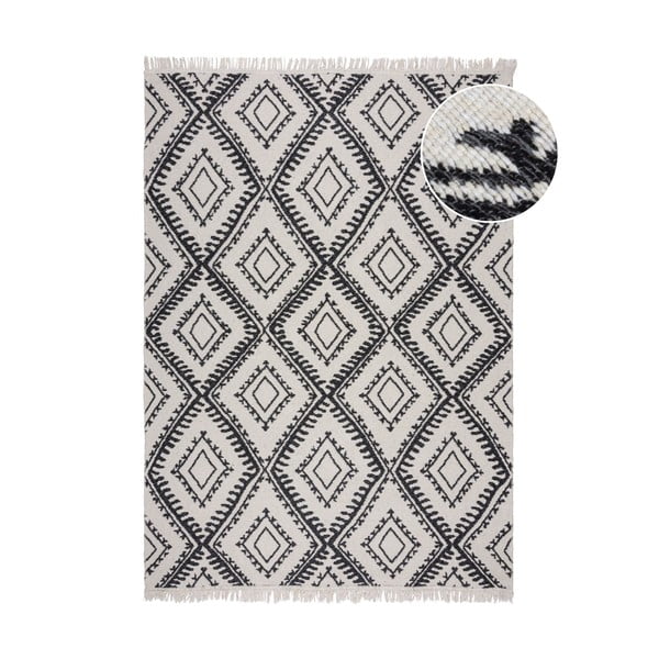 Tappeto bianco e nero 120x170 cm Alix - Flair Rugs