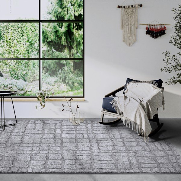 Tappeto grigio 160x235 cm Artistique Light Grey - Elle Decoration-image-1