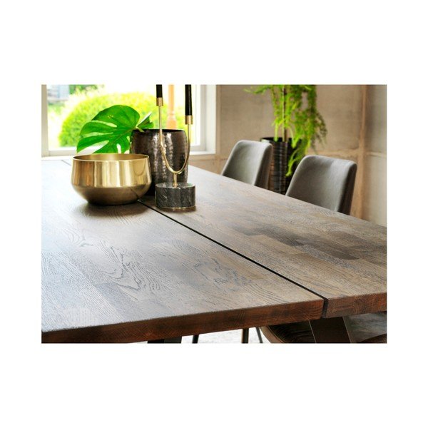 Tavolo da pranzo in rovere marrone scuro, 240 x 100 cm Fred - Rowico-image-3