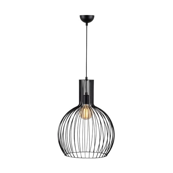 Lampadario nero con paralume in metallo ø 38 cm Fellini – Opviq lights-image-2